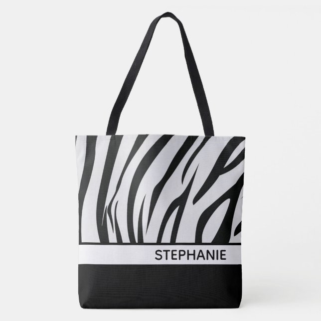 Tote Bag Zebra Stripes (Devant)