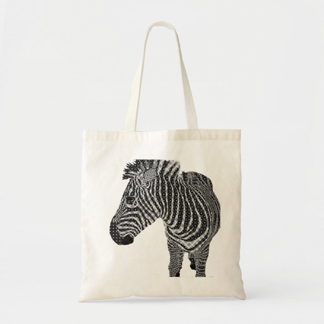 Tote Bag Zèbre vintage (Devant)