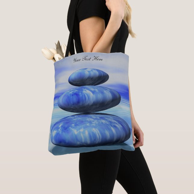Tote Bag Zen Arctic Stones Balance (De près)