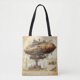 Tote Bag Zeppelin Steampunk vintage (10)