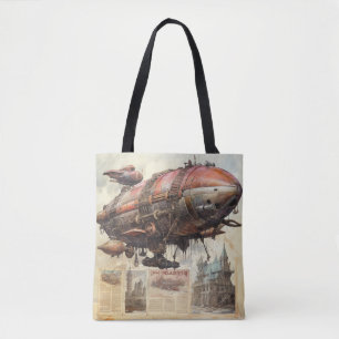 Tote Bag Zeppelin Steampunk vintage (9)