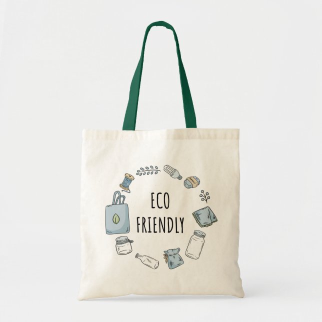 Tote Bag  Zéro déchets| Durabilité écologique (Devant)