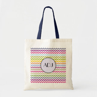 Tote Bag Zigzag Chevron Fourre-tout initial