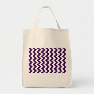 Tote Bag Zigzag violet et blanc