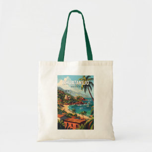 Tote Bag Zihuatanejo Mexique Voyage Art Vintage