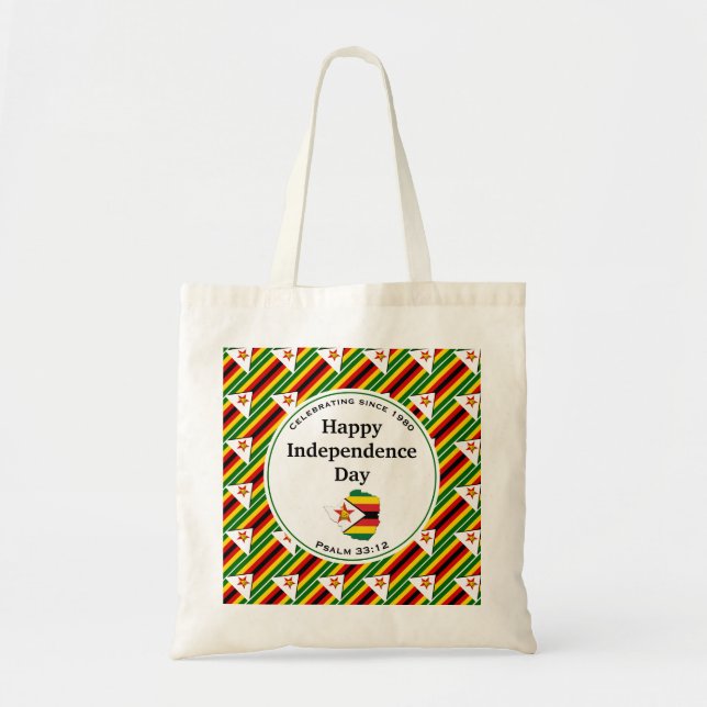 Tote Bag ZIMBABWE INDÉPENDANCE Personnalisable (Devant)