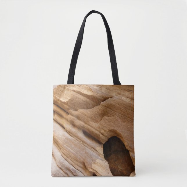 Tote Bag Zion Canyon Mur I Abstrait Nature Photographie (Devant)