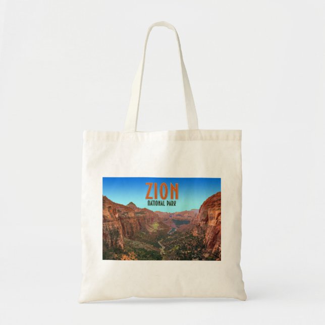 Tote Bag Zion National Park Utah Vintage (Devant)