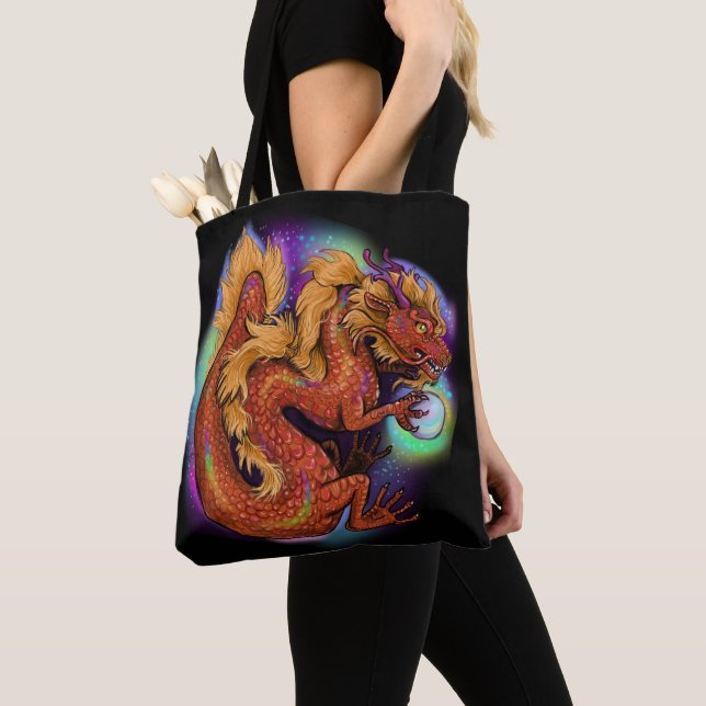 Tote Bag Zodiac chinois 2024 Année du Dragon (De près)