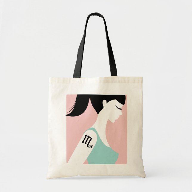 Tote Bag Zodiac shopping bag - scorpio (Devant)