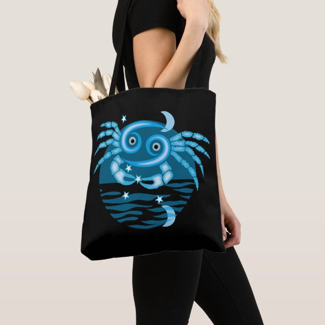 Tote Bag Zodiac Star Sign - Cancer (De près)