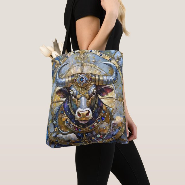 Tote Bag Zodiac - Taurus Le Taureau (De près)