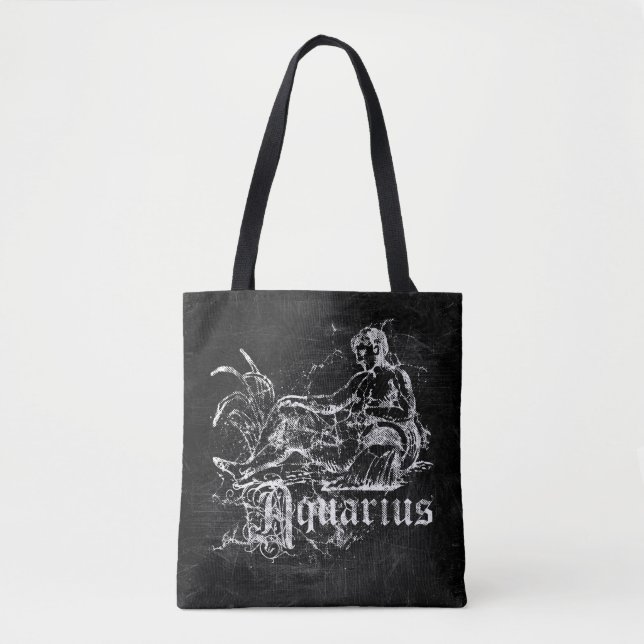 Tote Bag Zodiac Vintage Aquarius (Devant)