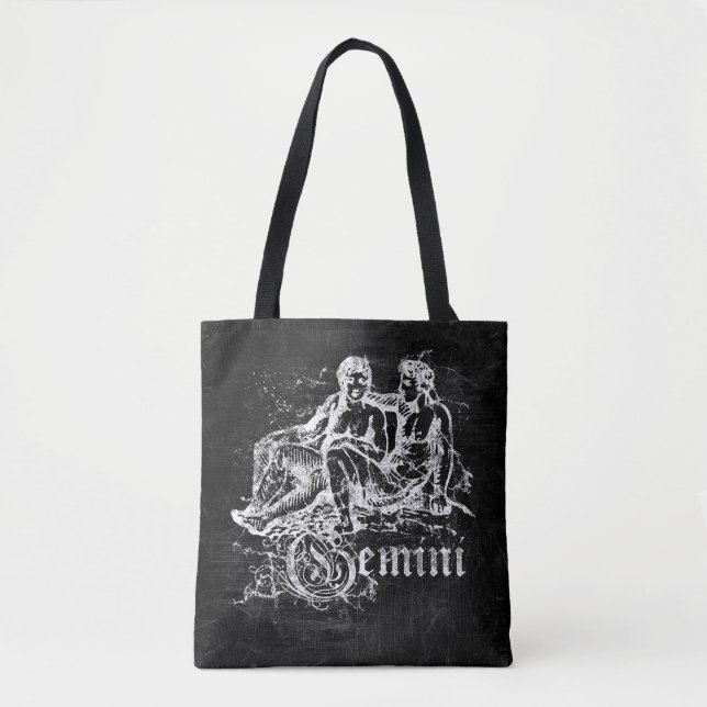 Tote Bag Zodiac Vintage Gemini (Devant)
