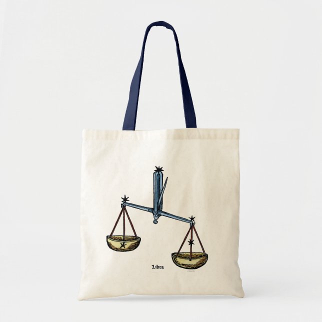 Tote Bag Zodiaque : Balance en couleurs (Devant)