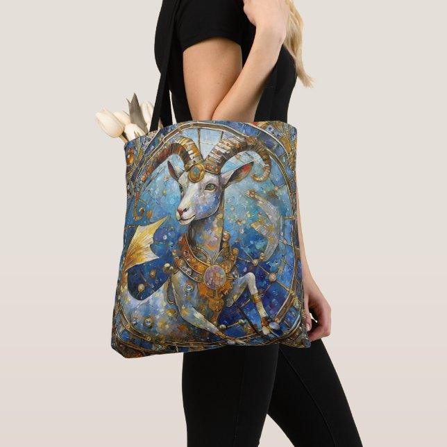Tote Bag Zodiaque - Capricorne la Chèvre de mer (De près)
