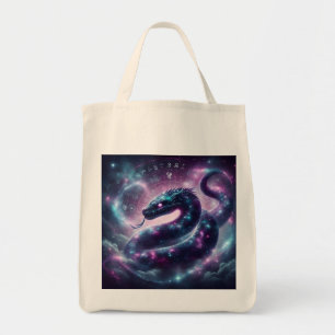 Tote Bag Zodiaque Galaxie du Serpent Cosmique Astrologie