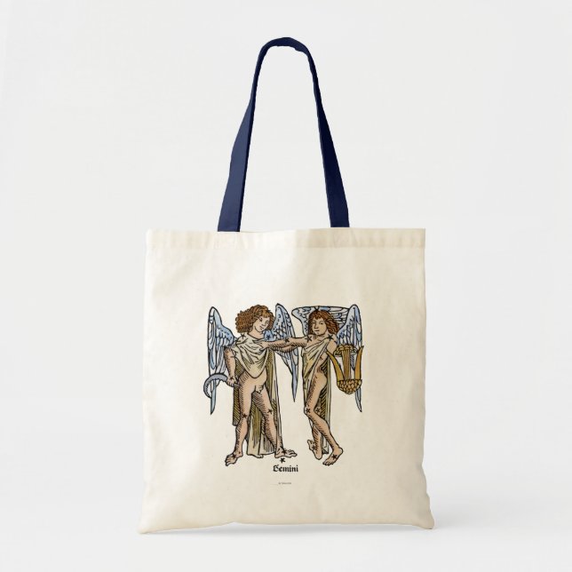 Tote Bag Zodiaque : Gémeaux, 1482 (Devant)