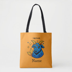 Tote Bag Zodiaque Mystique Capricorne Bouc de Mer Astrologi