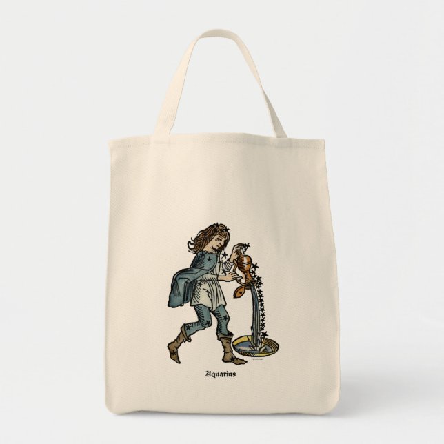 Tote Bag Zodiaque : Verseau, 1482 (Devant)
