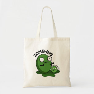 Tote Bag Zom-big Zom-small Funny Halloween Zombie Pun