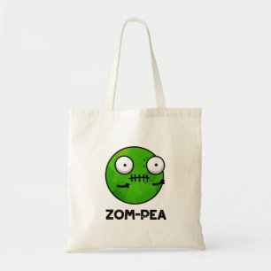 Tote Bag Zom-pea Drôle Halloween Zombie Pea Pun