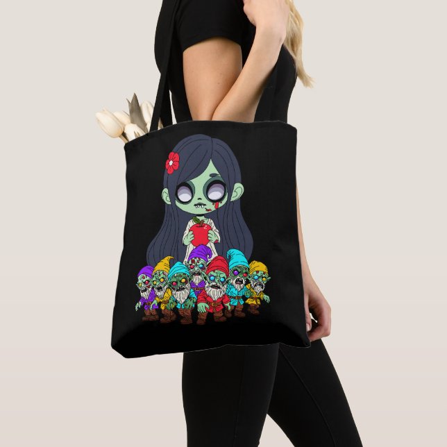 Tote Bag Zombie blanc neige (De près)