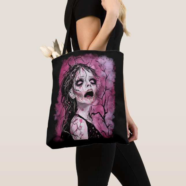 Tote Bag Zombie surréaliste (De près)