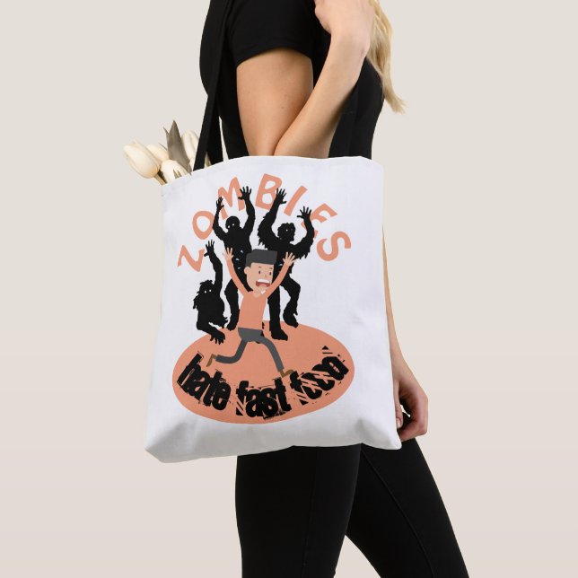 Tote Bag Zombies Hait Fast Food (De près)