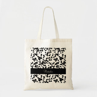 Tote Bag Zones dalmatiennes noires et blanches