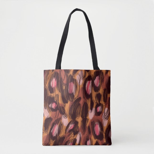 Tote Bag Zones léopard Motif animal africain (Devant)