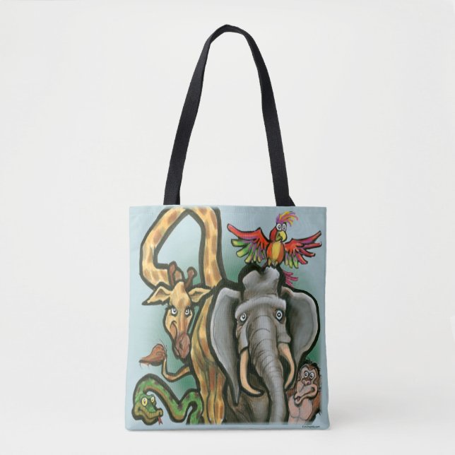 Tote Bag Zoo Animaux (Devant)