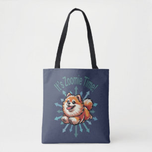 Tote Bag Zoomie Time Pomeranian