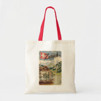 Zurich Suisse Art de Voyage peinture Vintage