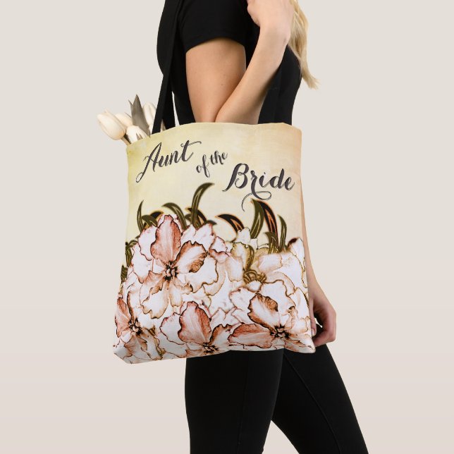 Tote Sac Touch of Peach Tante de la Mariée (De près)