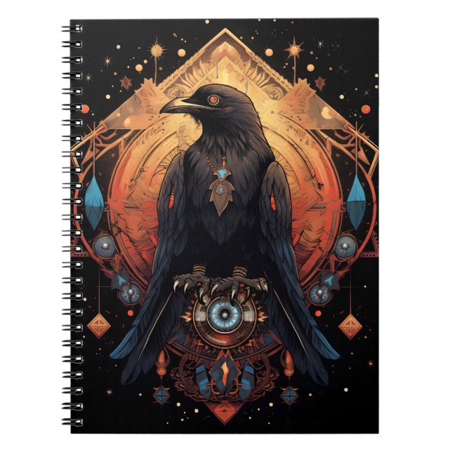 Totem Corbeau, Carnet Crow Spirit (Devant)