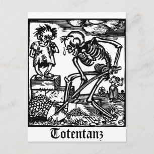 Totentanz Death et la carte postale du garçon