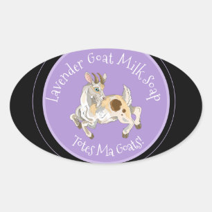 Totes ma Goats ! Étiquettes de savon au lait de ch