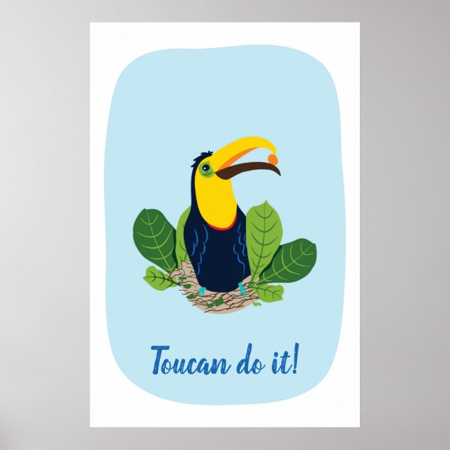 Toucan le faire Citer Poster Tropical (Devant)