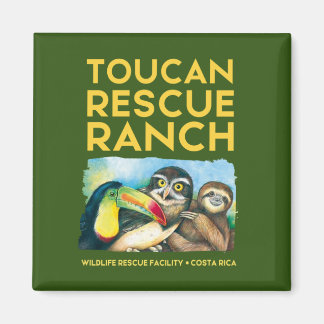 Toucan Secourt Ranch Carré Magnet