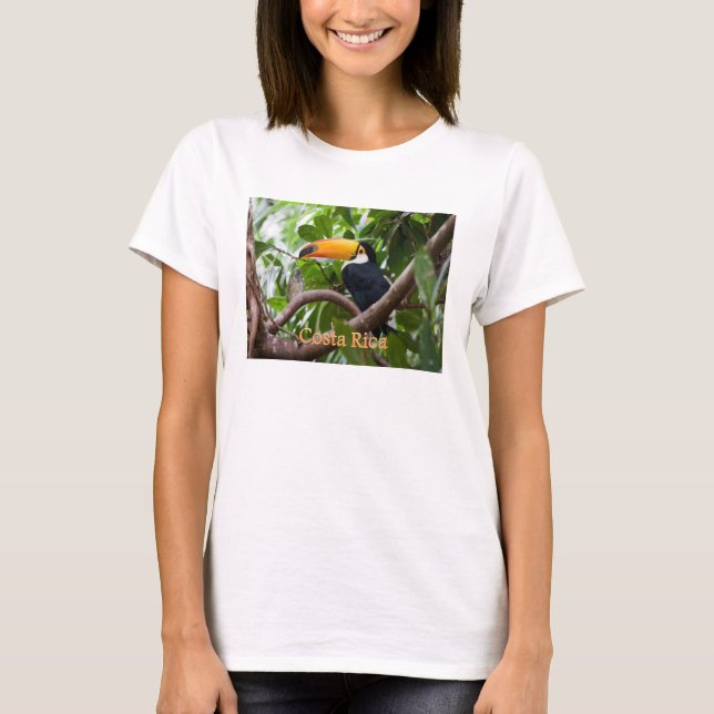 Toucan sur le T-shirt du Costa Rica d'oiseau de (Devant)