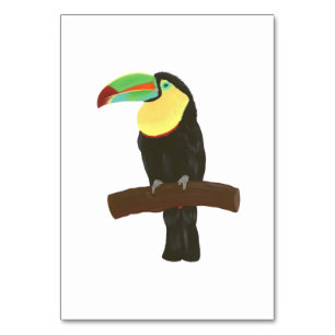 Toucan Tropical Bird Reading Cartes de poche pour
