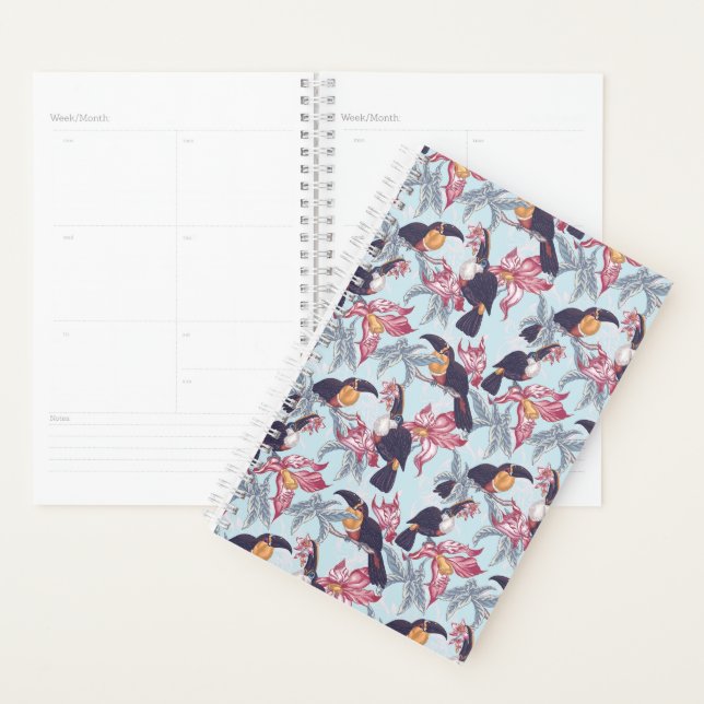 Toucans Avec Fleurs Exotiques (Devant avec enveloppe)