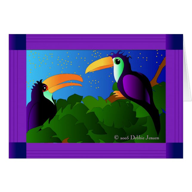 Toucans dans le paradis par Debbie Jensen (Devant horizontal)
