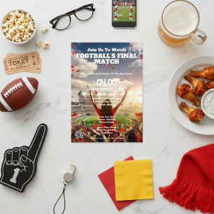 Touchdown Triumph Football Finale Invitation