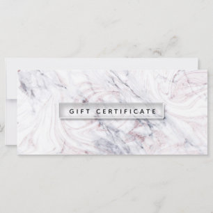 Touche de Rose blanc et gris certificat cadeau de 