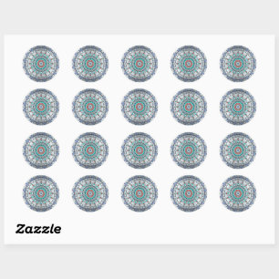 Touche De Stickers Arrondi Turquoise