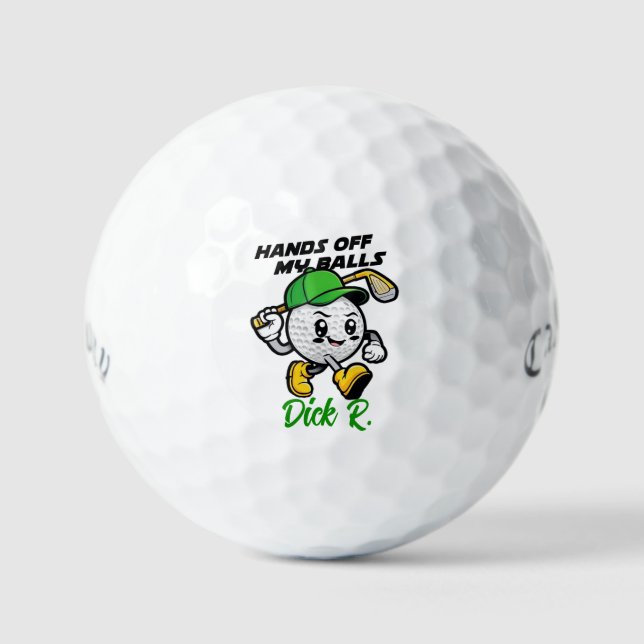 Touche Pas à Mes Balles - Cadeau Drôle de Golf Cal (Recto)