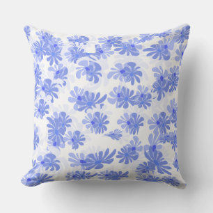 Touche Tranquille : Coussin Décoratif à Motif Bleu