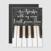 Touches de piano avec Psaumes Bible Verse Citation